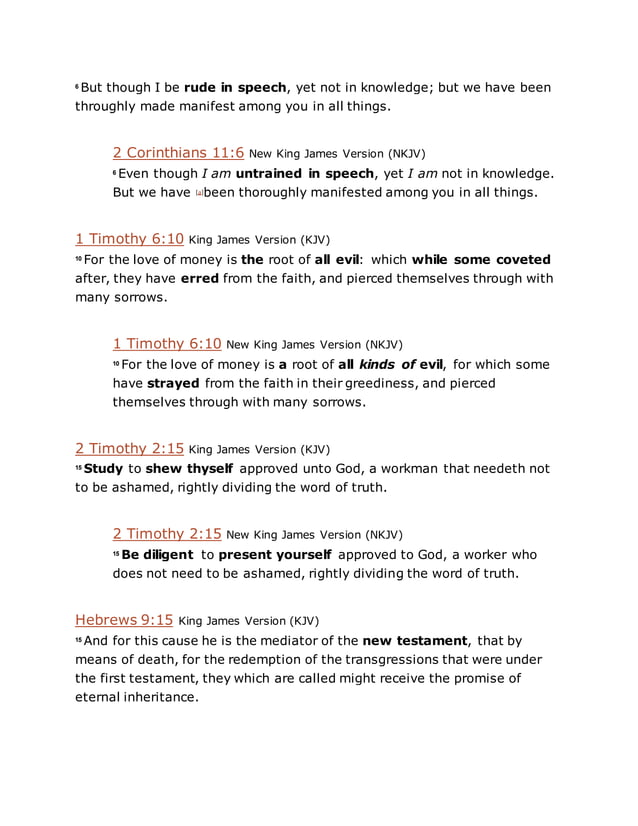 KJV vs NKJV DOCX