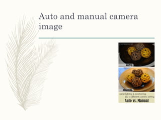 Auto and manual camera
image
 