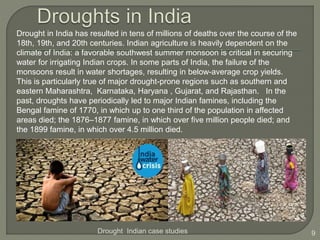 short case study on drought in india