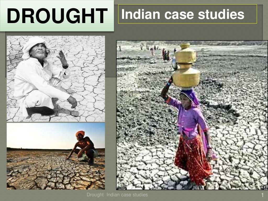 recent case study of drought in india