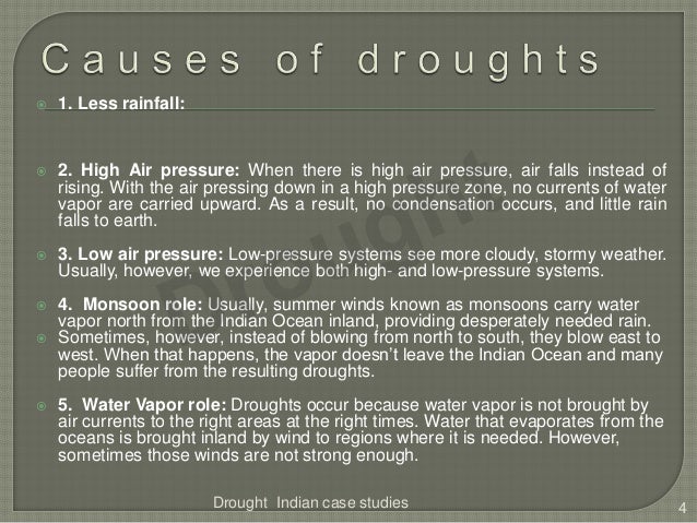 Drought Indian Case Studies