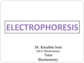 Dr. Khushbu Soni
(M.D. Biochemistry)
Tutor
Biochemistry
 