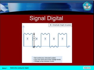 Signal Digital Modul 1 Elektronika analog dan digital 