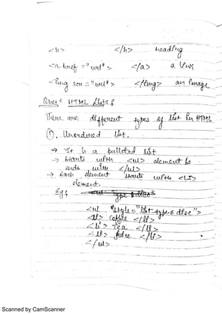 Web Engineering Notes Handwritten | PDF