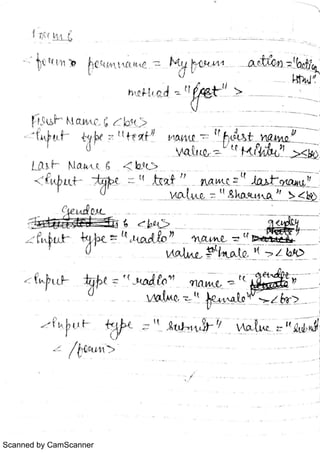 Web Engineering Notes Handwritten | PDF