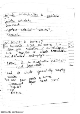Web Engineering Notes Handwritten | PDF