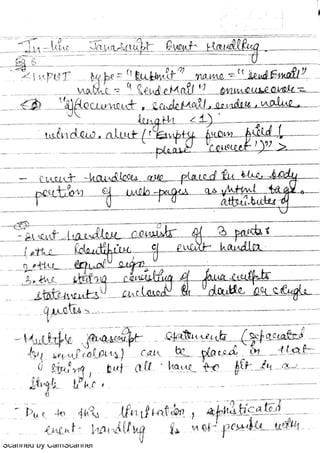 Web Engineering Notes Handwritten | PDF