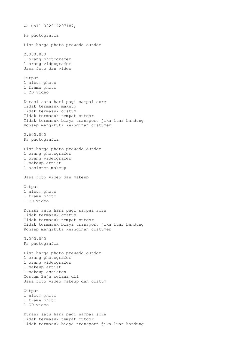 WACall 082214297187,jasa foto prewedding murah di bandung