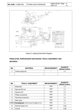 Work Sheet Aviation REMOVE AND INSTALL ANTI-COLLISION LIGHTS | DOC