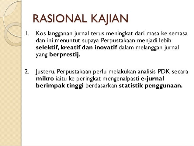 Analisis Statistik Penggunaan Pangkalan Data Komersil: Kajian Kes Per…