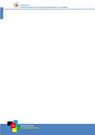 PPPPTK IPA
Direktorat Jenderal Guru dan Tenaga Kependidikan - Kemdikbud
DAFTAR PUSTAKA
KELOMPOK KOMPETENSI B
170
 