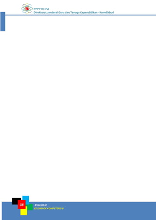 PPPPTK IPA
Direktorat Jenderal Guru dan Tenaga Kependidikan - Kemdikbud
EVALUASI
KELOMPOK KOMPETENSI B
38
 