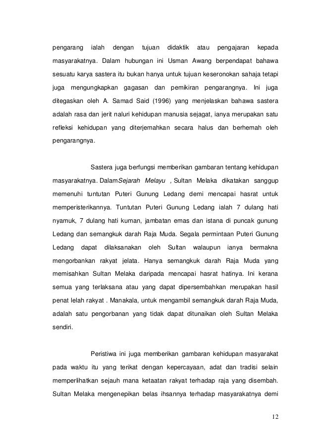 Genre Kesusateraan Melayu