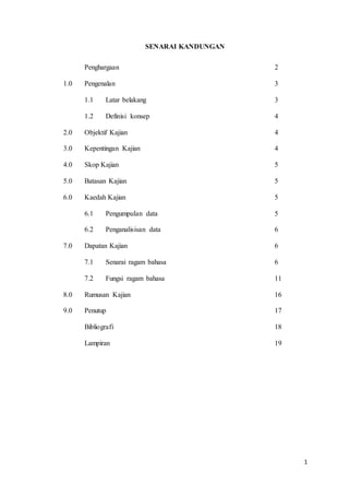 Kerja Kursus Bahasa Melayu Tingkatan 6 2016
