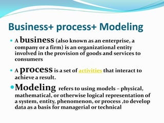 BUSINESS PROCESS MODEL | PDF