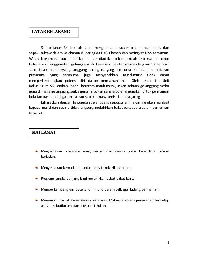 K Kerja Gelanggang Sklj