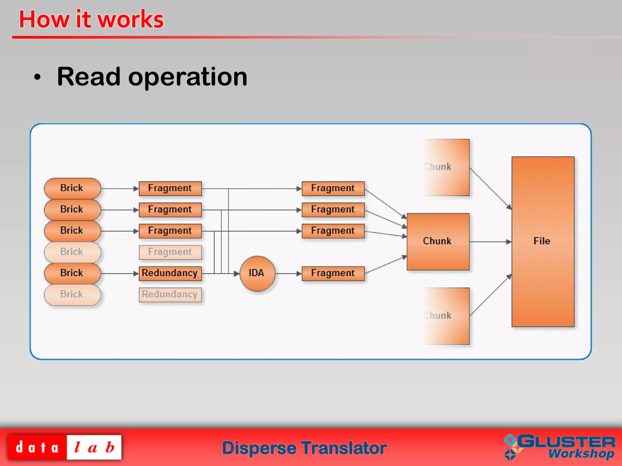 Disperse Translator
How it works
• Read operation
 