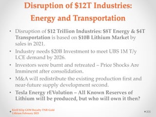 Disruption of $12T Industries:
Energy and Transportation
• Disruption of $12 Trillion Industries: $8T Energy & $4T
Transpo...