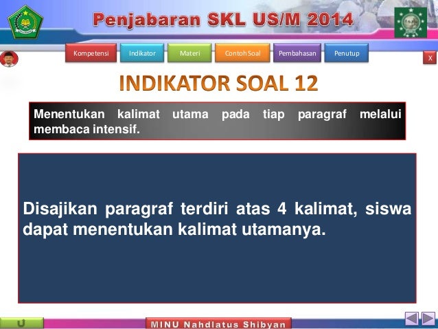 Bedah SKL Bahasa Indonesia SD Ujian 2014 by zen