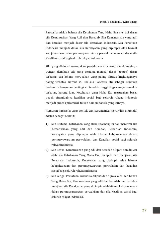 Kk G Sd Tinggi Kk G Prof Penerapan Nilai Norma Moral Pancasila Pe