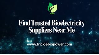 Top Bioelectricity Suppliers Near Me Revealed | PPT