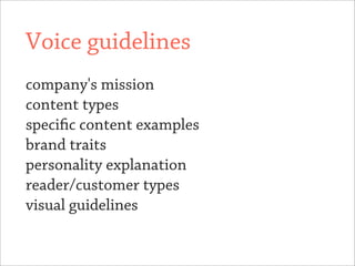 Voice and Tone: Creating content for humans (Kate Kiefer Lee)