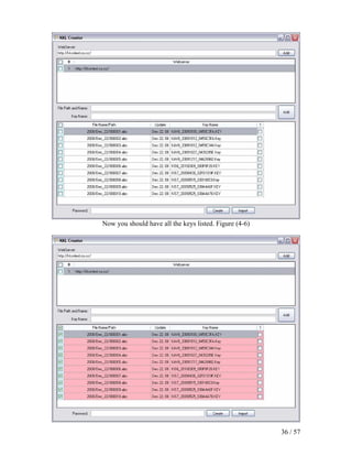 Now you should have all the keys listed. Figure (4-6)




                                                        36 / 57
 
