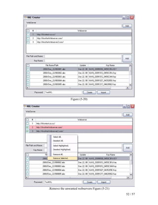 Figure (5-20)




.Remove the unwanted webservers Figure (5-21)
                                                52 / 57
 