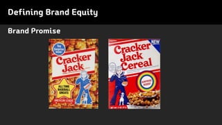 Brand Promise
Defining Brand Equity
 