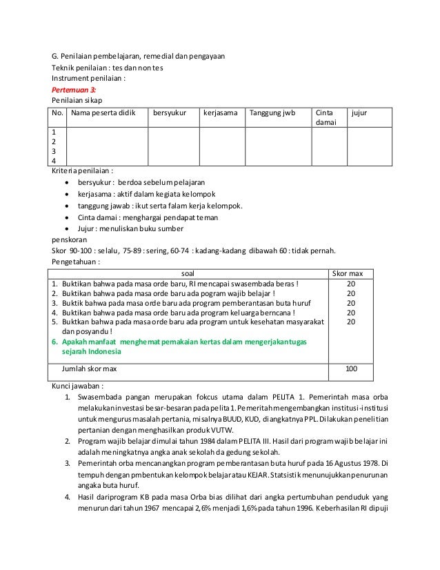 Contoh Rpp Adiwiyata Smp Revisi Sekolah