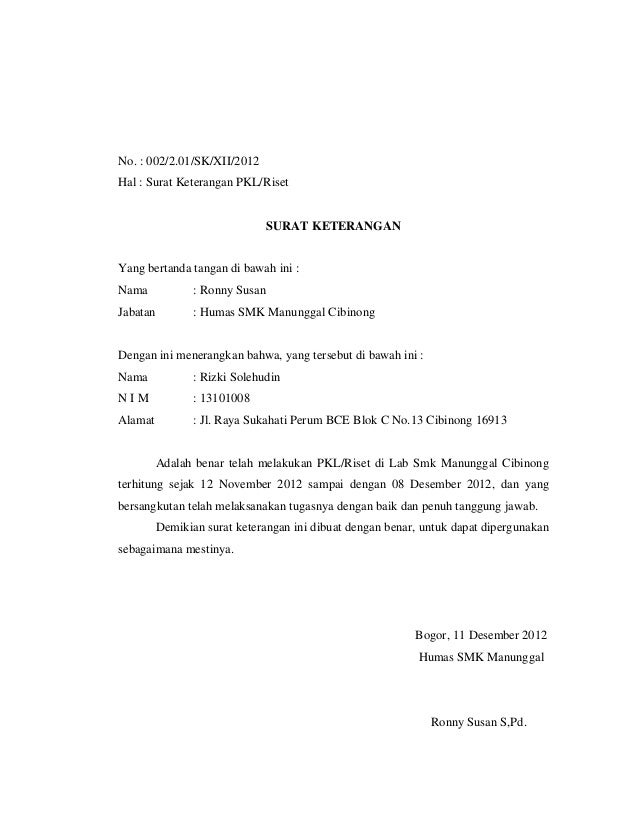Contoh Surat Keterangan Ganti Warna Motor Dari Bengkel - Barisan Contoh