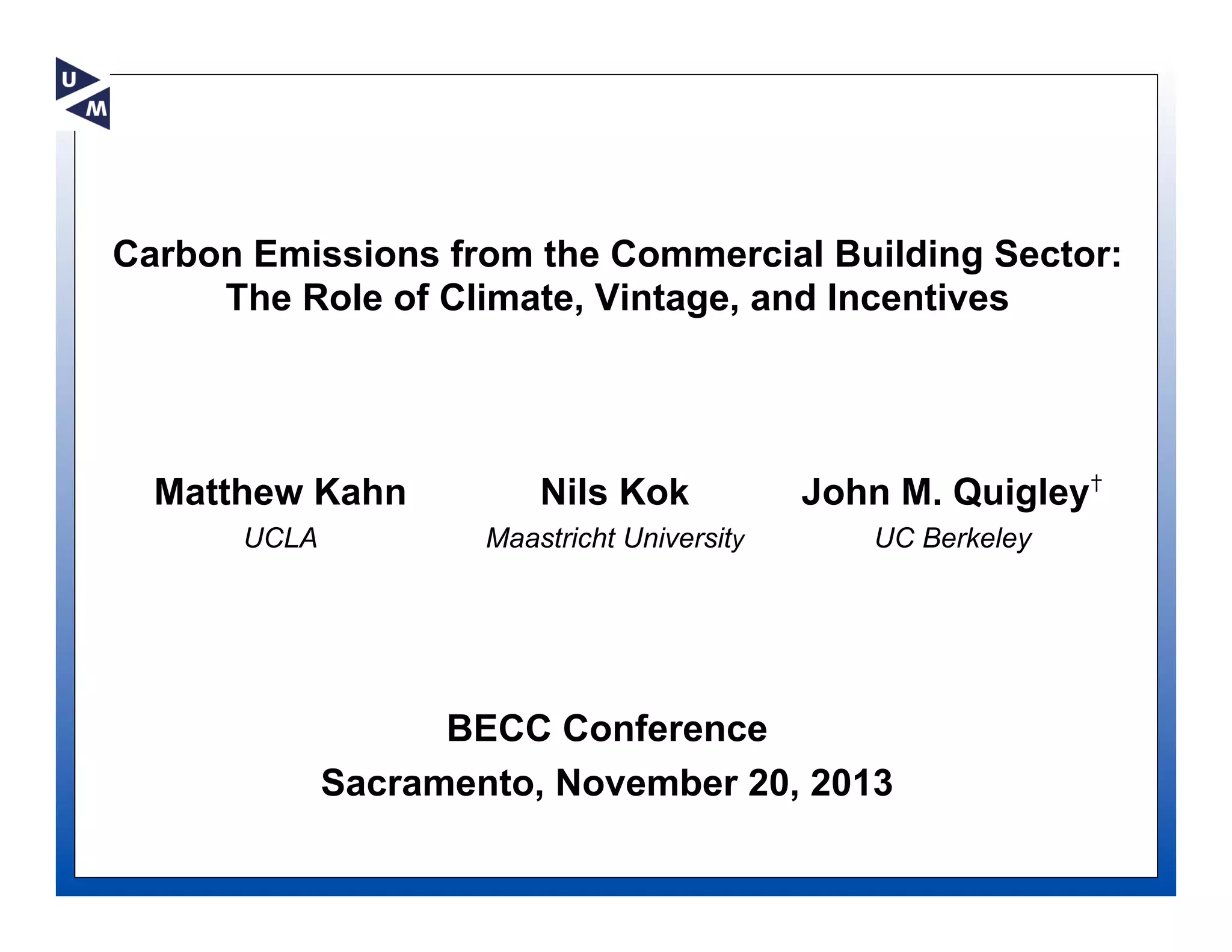 Commercial Building Electricity Consumption The Role of Structure