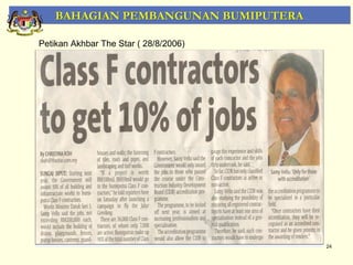 BAHAGIAN PEMBANGUNAN BUMIPUTERA

Petikan Akhbar The Star ( 28/8/2006)




                                       24
 