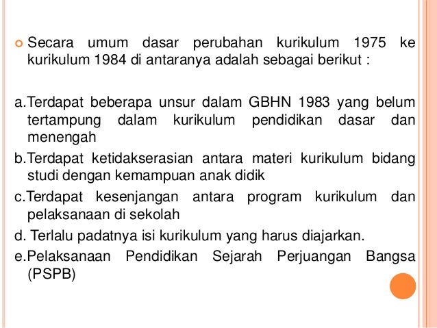 kurikulum yang berlaku di indonesia