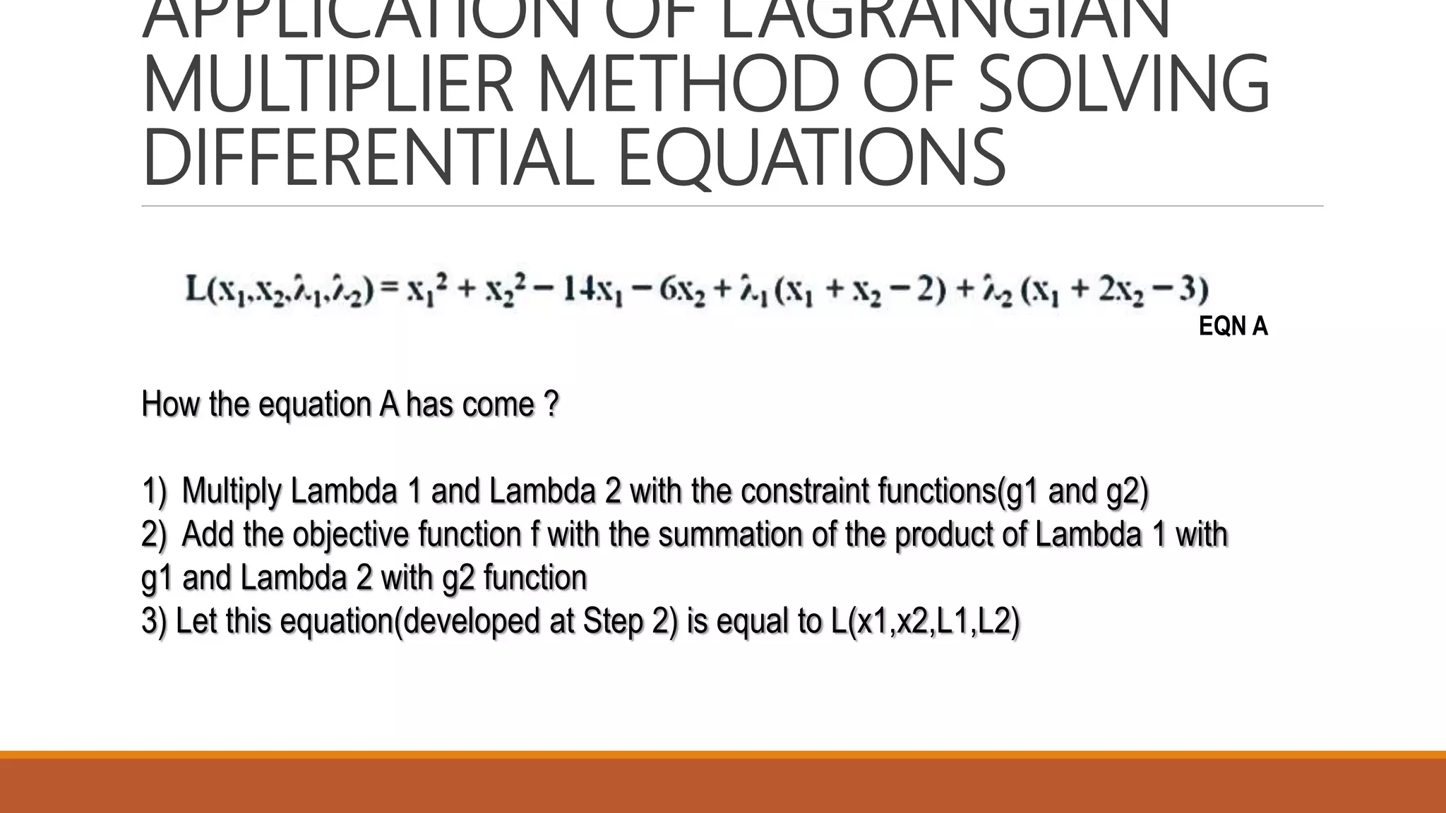 Quadratic Programming : KKT conditions with inequality constraints | PPTX