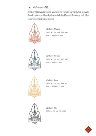 คู่มือการใช้ตราสัญลักษณ์ มหาวิทยาลัยขอนแก่น