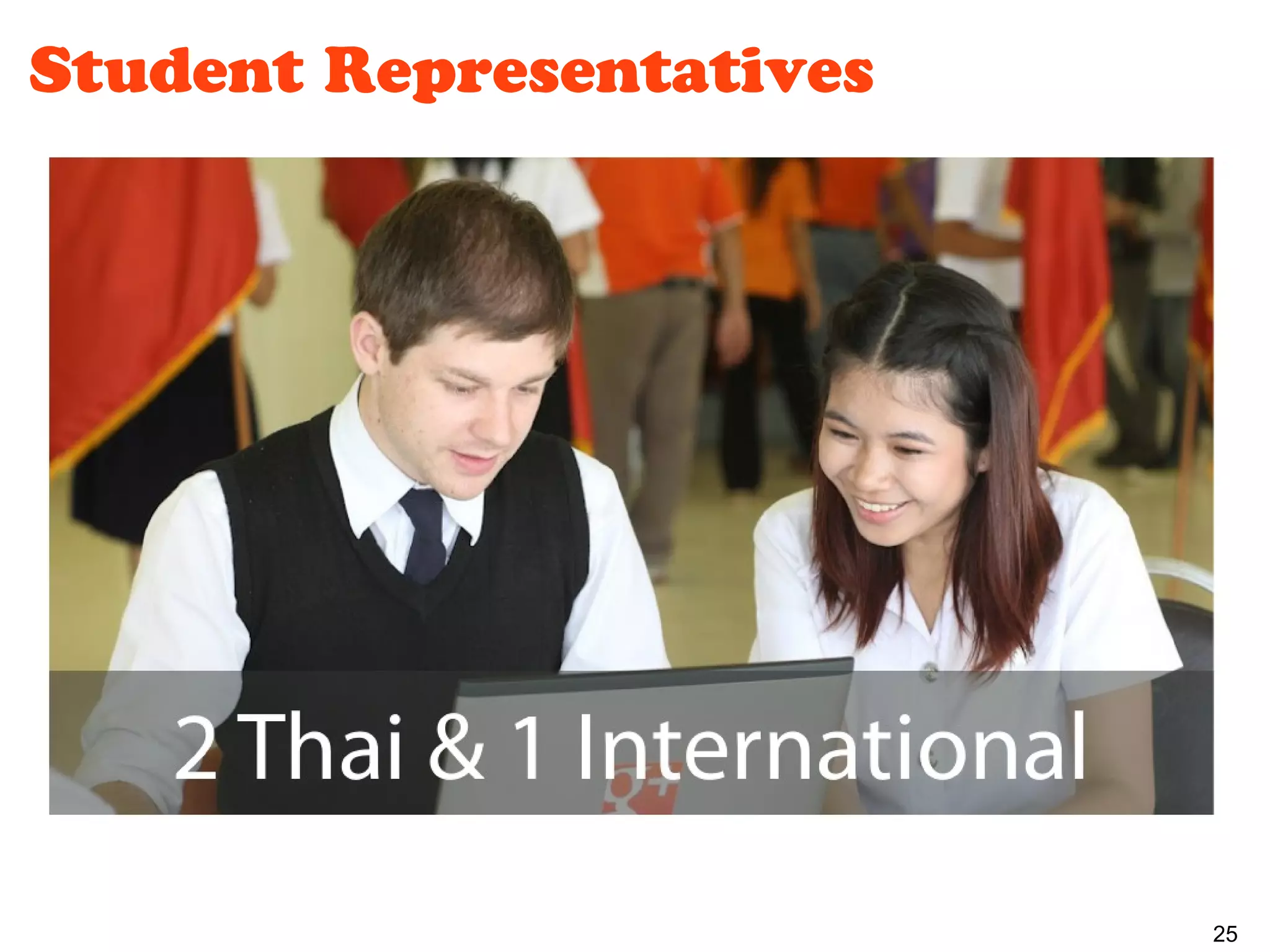 Student Representatives




                          25
 