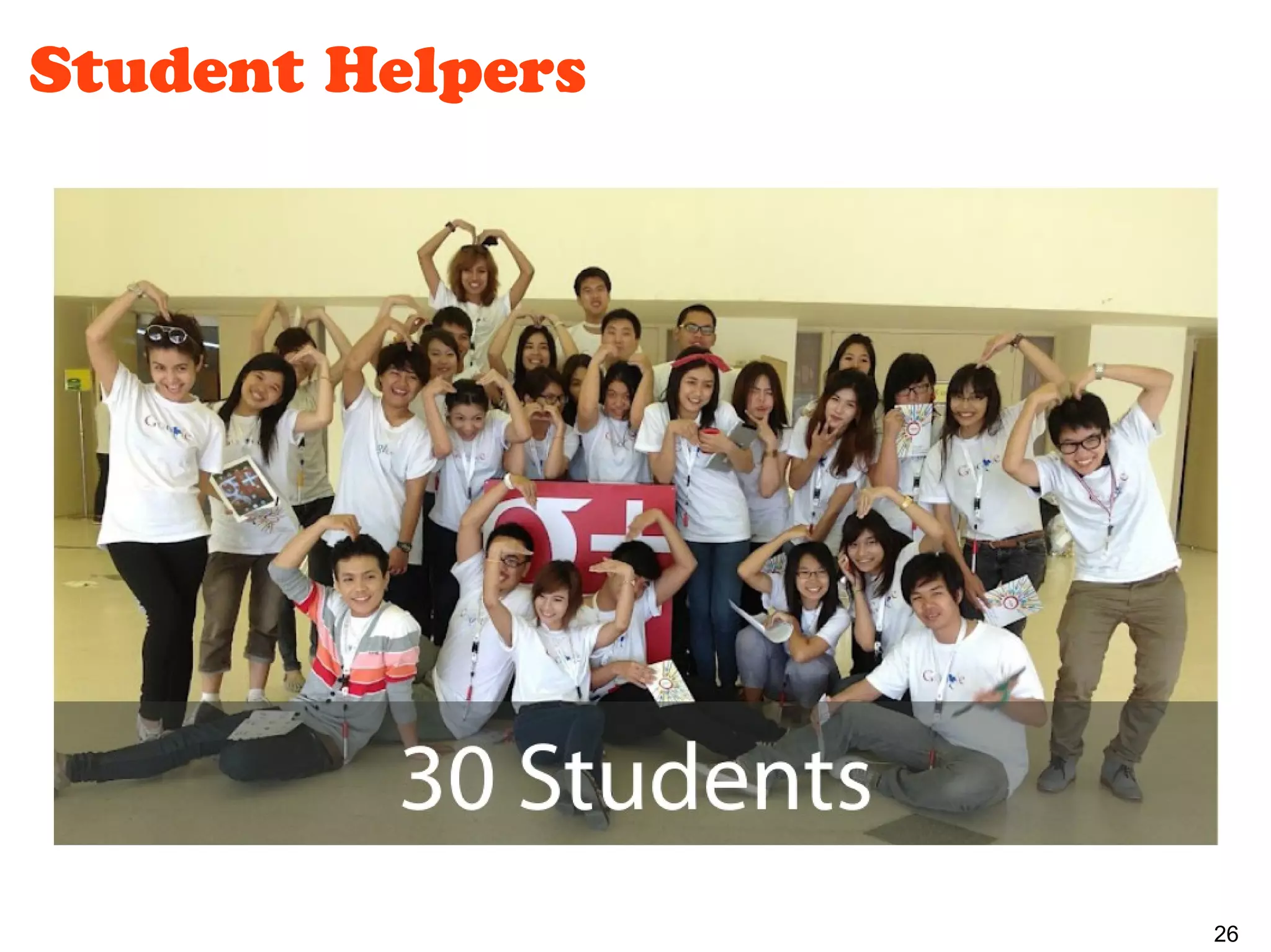 Student Helpers




                  26
 