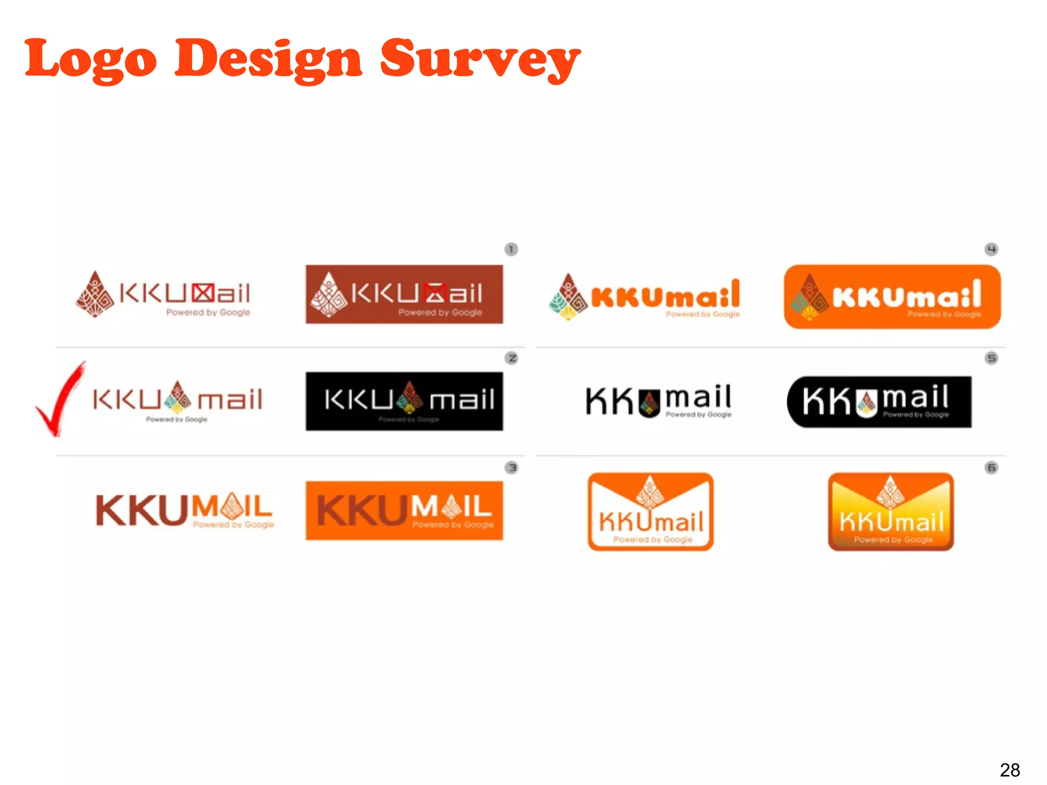 Logo Design Survey




                     28
 