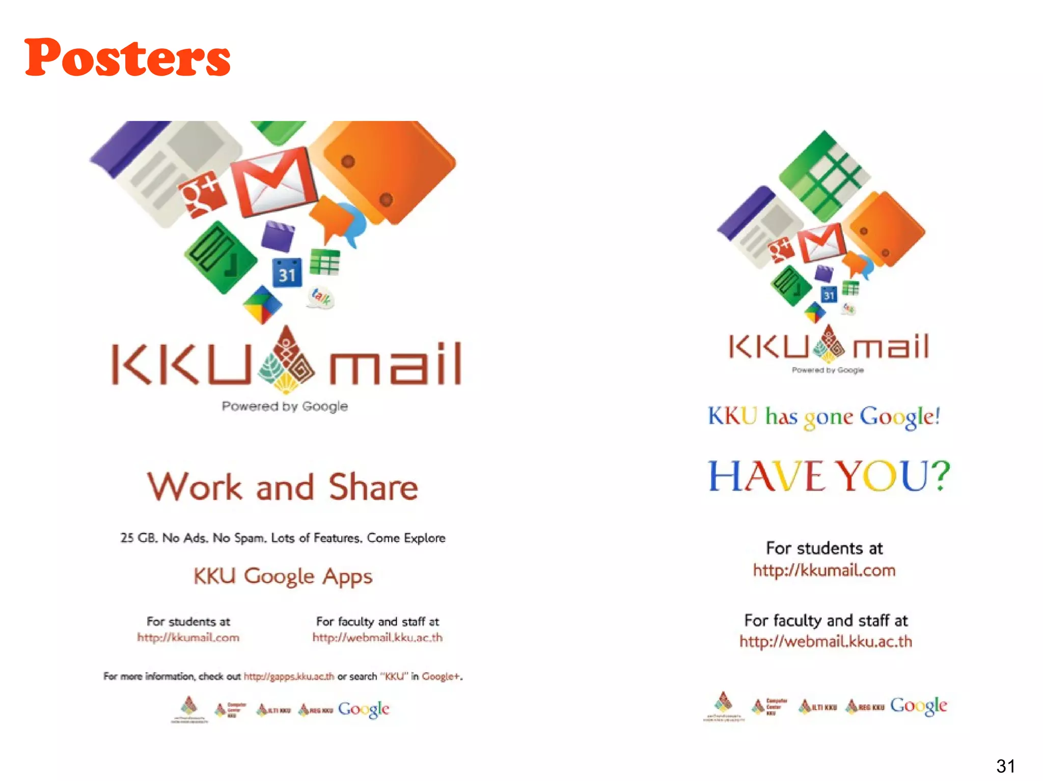 Posters




          31
 