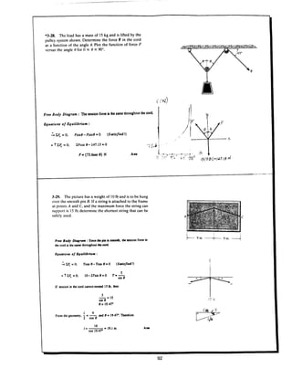Solution manual to engineering mechanics unknown | PDF