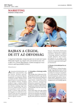 KKV Magazin
2014.03.05 - (50,51. oldal)

www.imedia.hu - IMEDIA

–1–

 