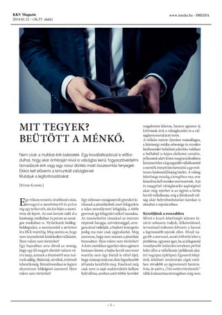KKV Magazin
2014.01.21 - (36,37. oldal)

www.imedia.hu - IMEDIA

–1–

 