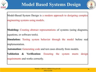 Comprehensive Model Based System Engineering and Design for Hybrid ...