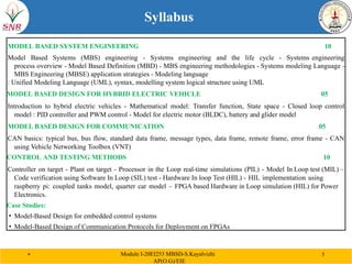 Comprehensive Model Based System Engineering and Design for Hybrid ...