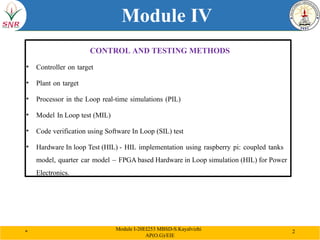 Comprehensive Control and Testing Methods in Model Based System Design ...