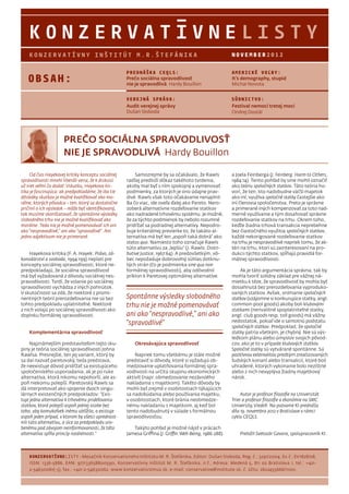 Konzervatívne listy /november 2012/