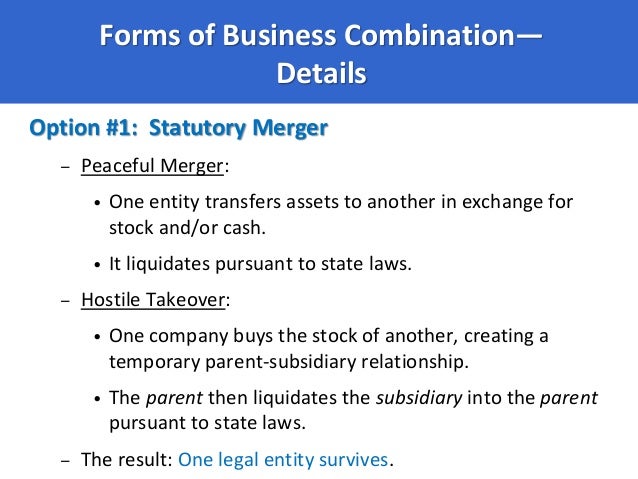 Accounting for stock options in a business combination