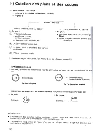  lecture de plan ( bâtiment - béton armé )