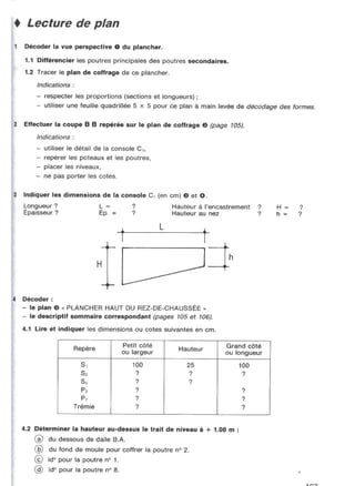  lecture de plan ( bâtiment - béton armé )